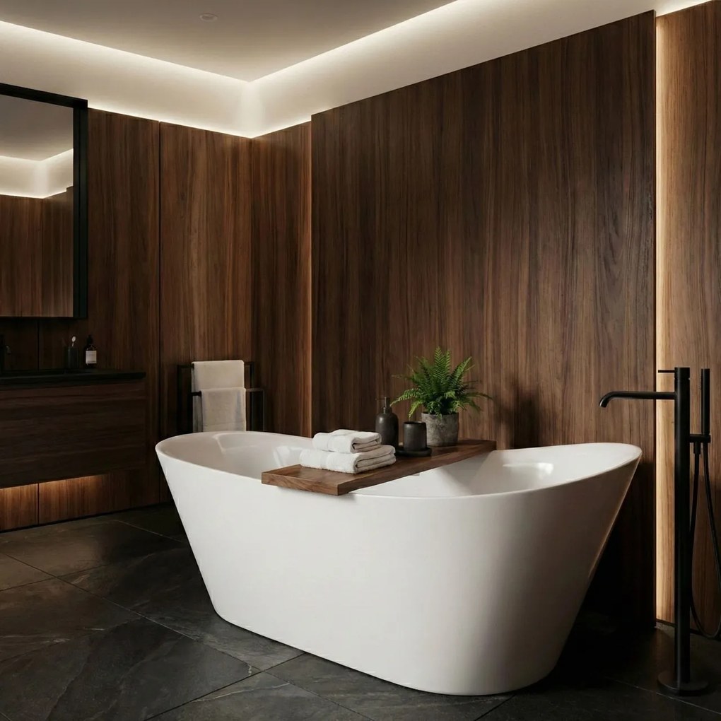 Cadă acrilică freestanding Lusso Slim 170