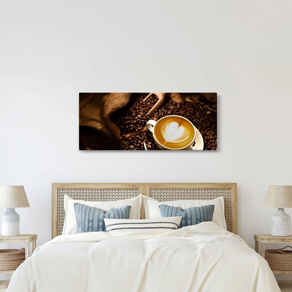 Tablou - O ceașcă de cafea (120x50 cm)