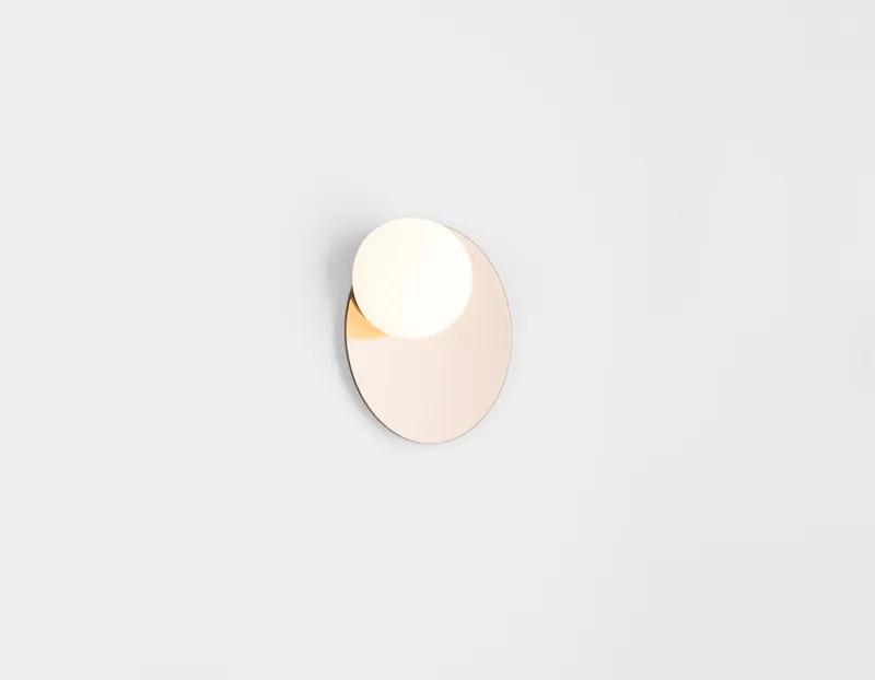 Circ Ø30 - Aplică de baie cu glob și bază rotundă oglindă