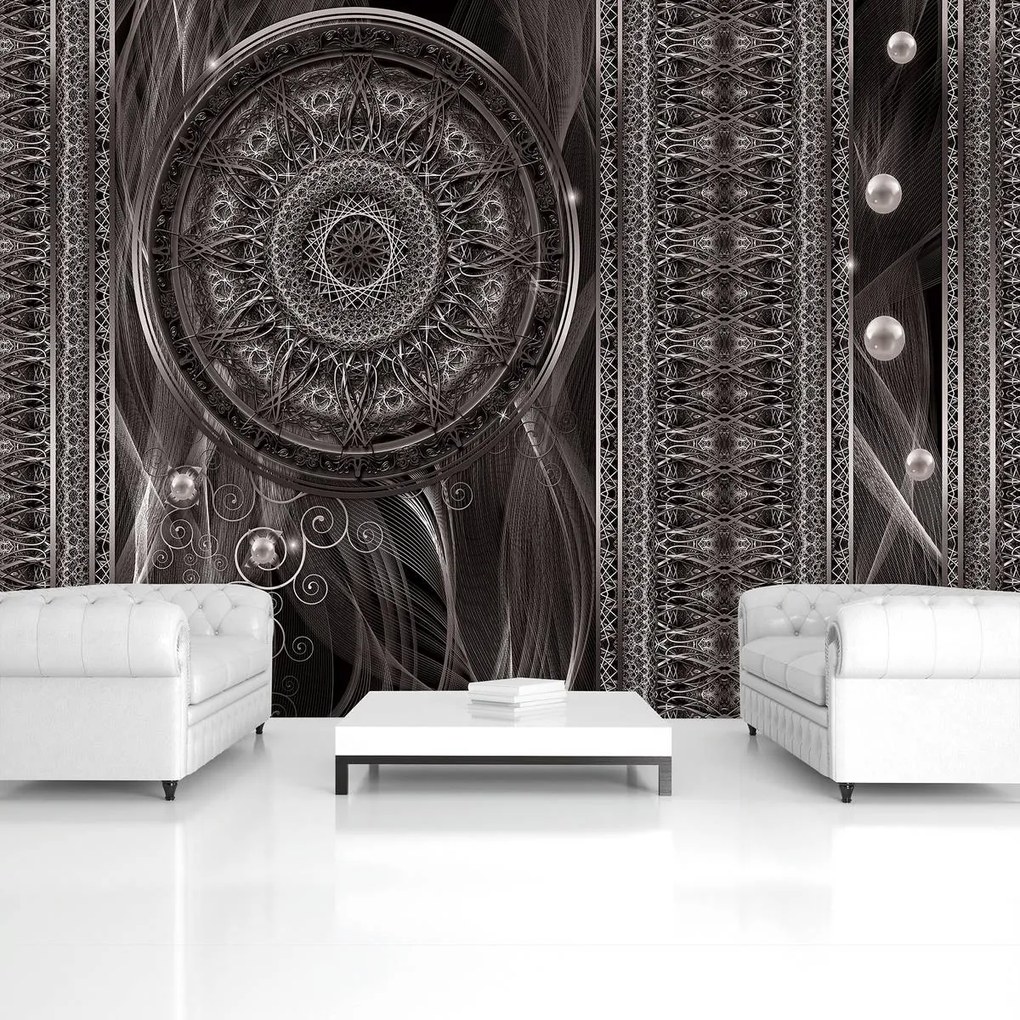 Fototapet - Abstracție cu vise alb negre (254x184 cm)