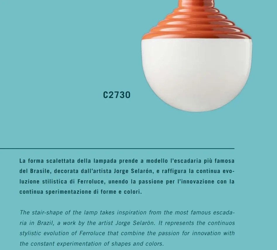 Lustra design retro realizata manual din ceramica si sticla Selaron