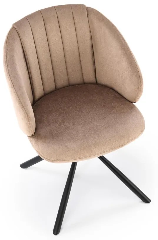 Scaun rotativ K533 stofa cappucino