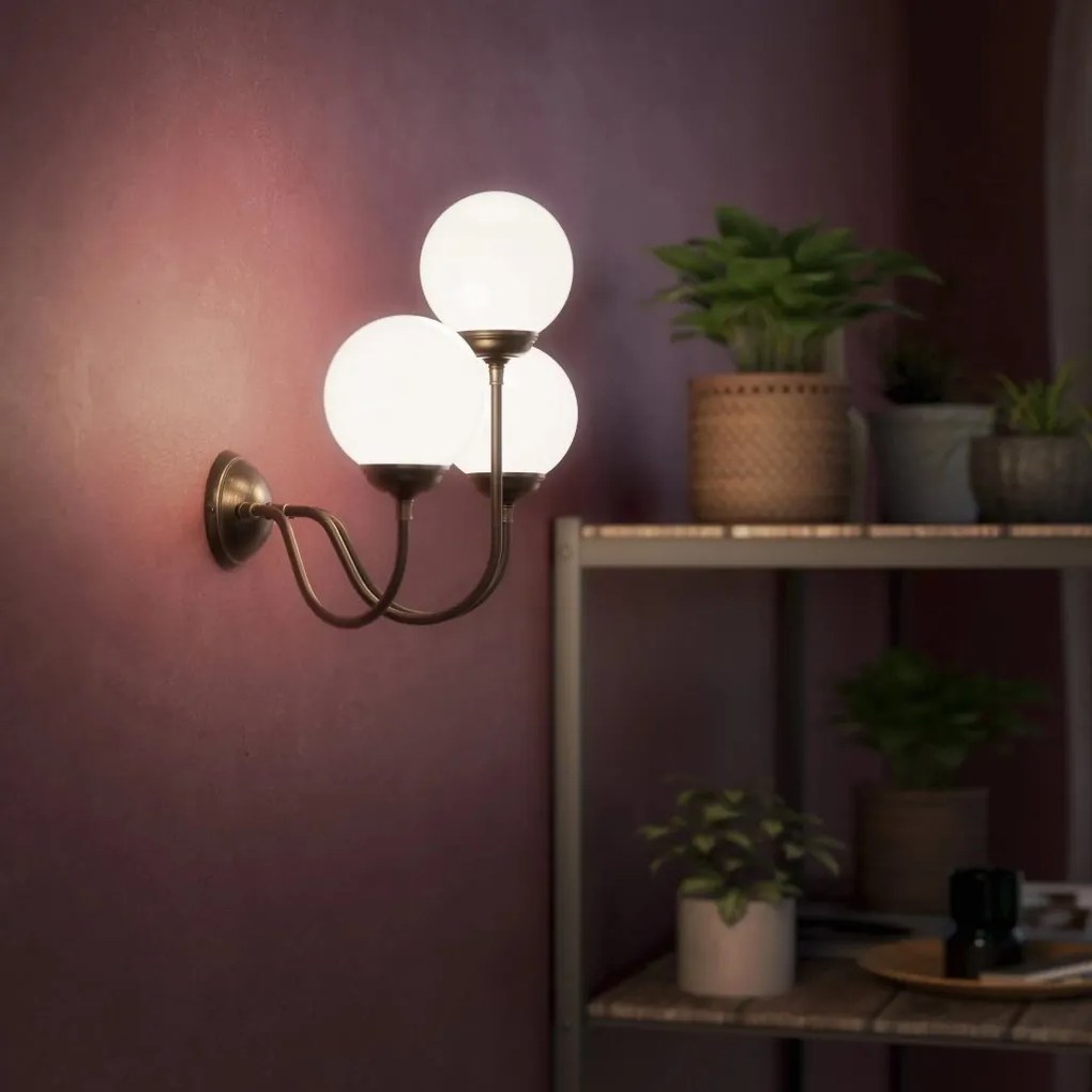 Aplica din alama stil modern Art Deco Incanto