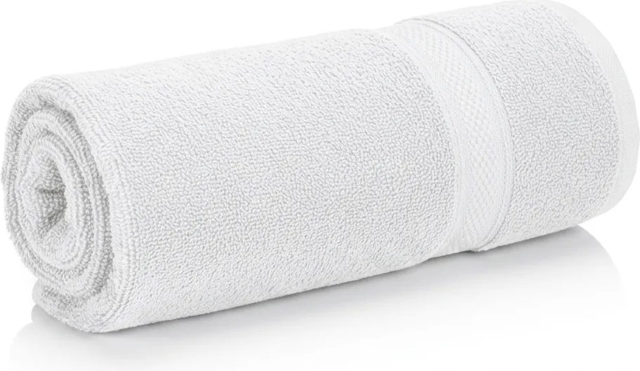 Prosop CLARYSSE ELEGANCE 60x110 cm alb, 100% bumbac