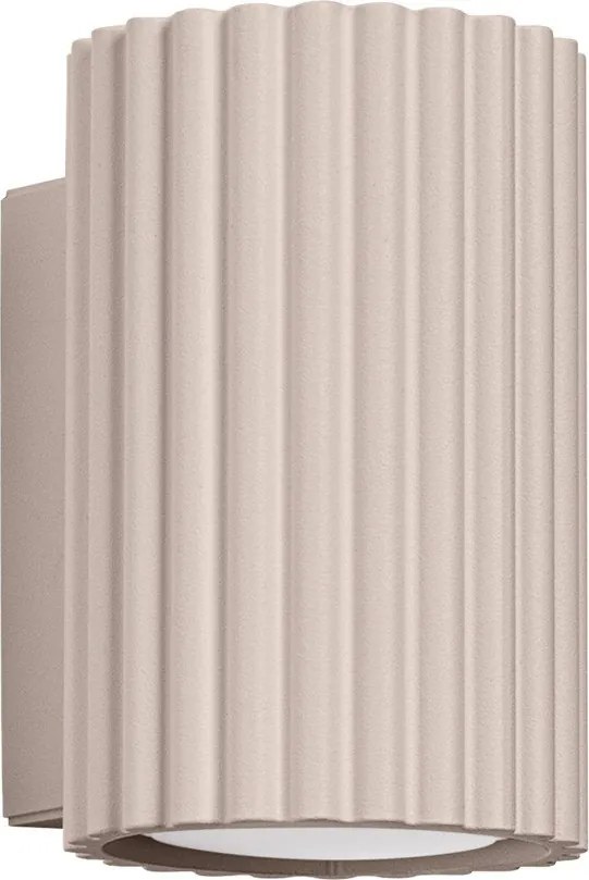 Aplică de perete taupe din metal ø 6,5 cm Gleam – Sollux