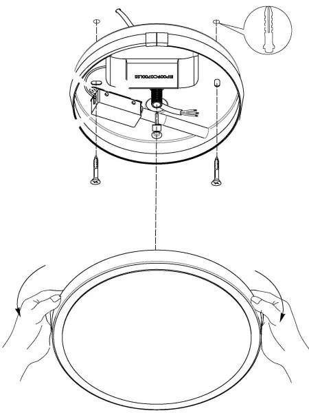 Eglo 98656 - Plafonieră LED MONGODIO 1 LED/8,6W/230V