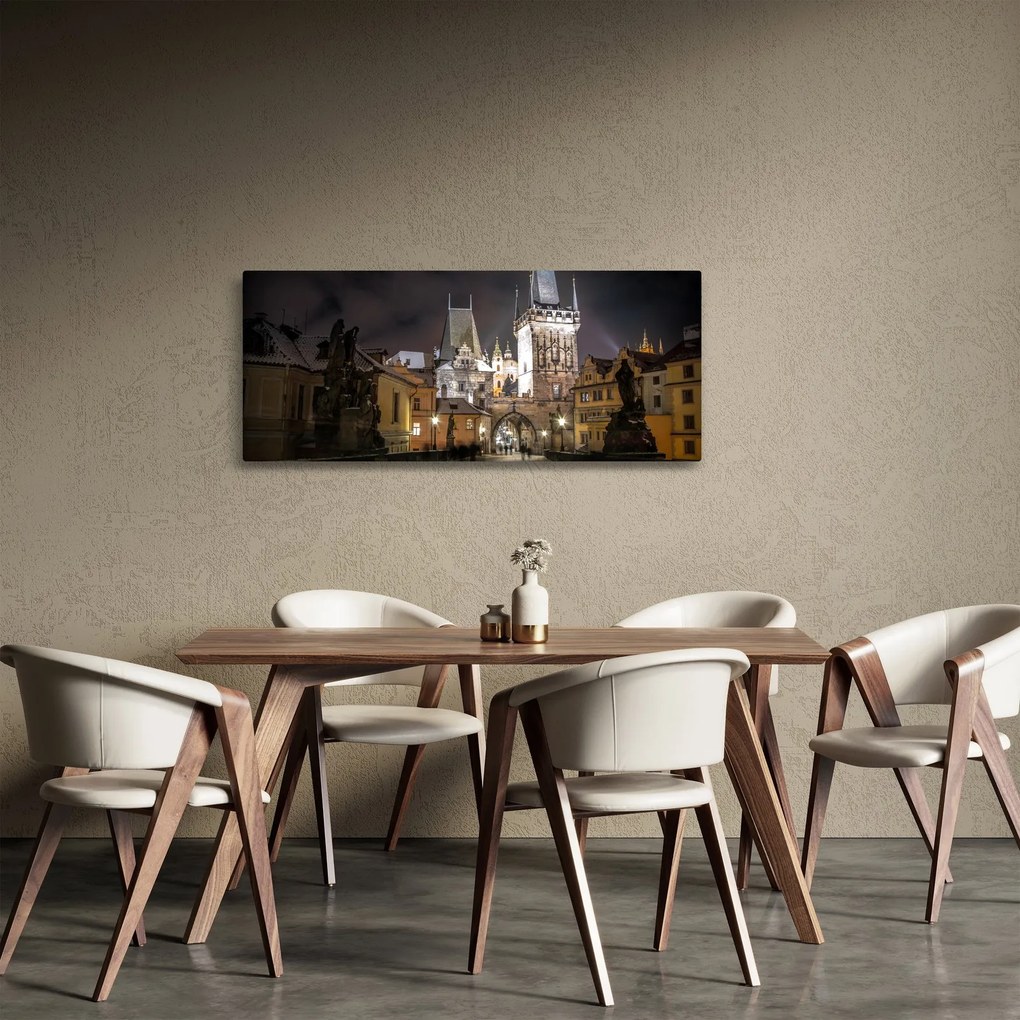 Tablou cu Poarta de pulbere iluminată (120x50 cm)