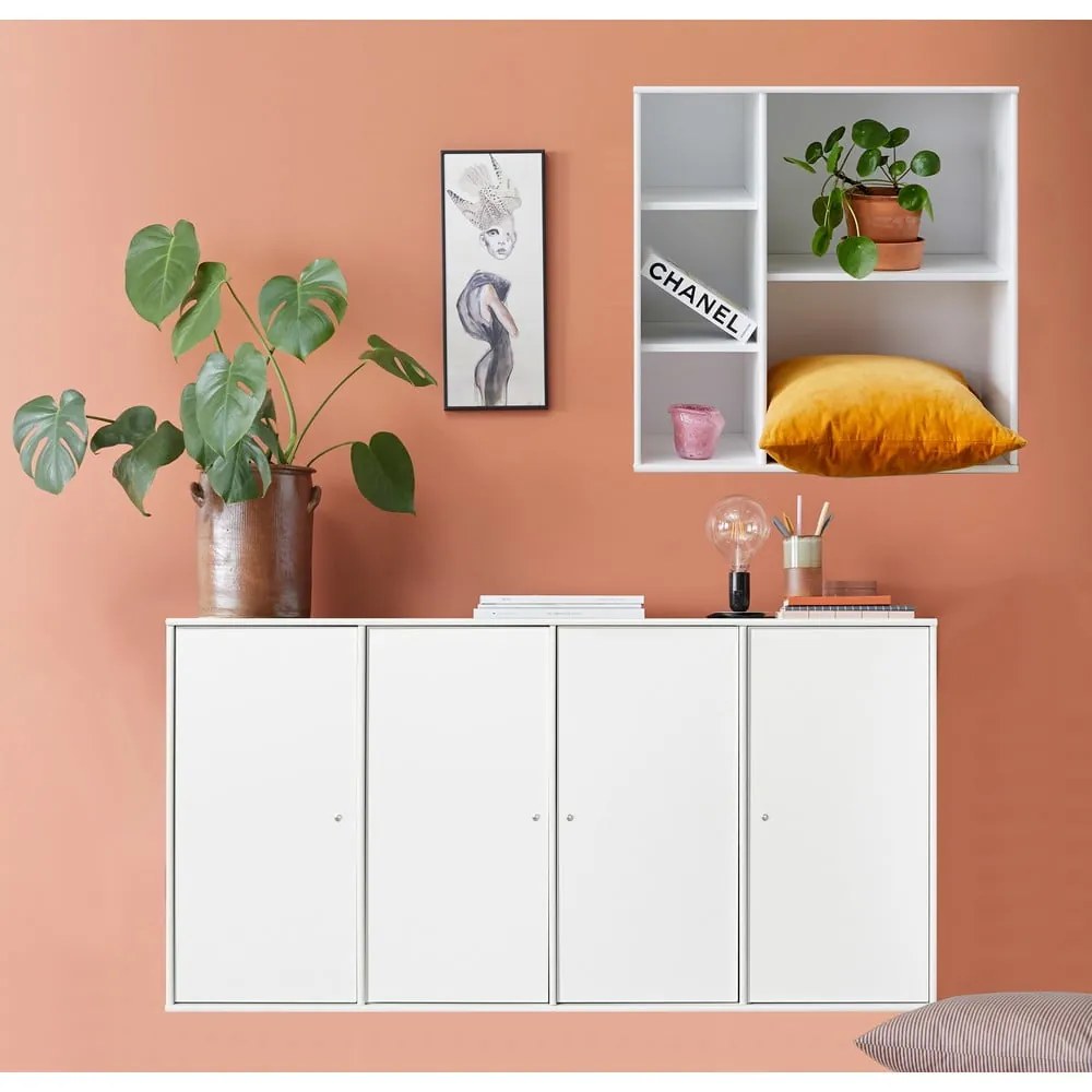 Set comodă și bibliotecă Hammel Mistral Kubus, alb