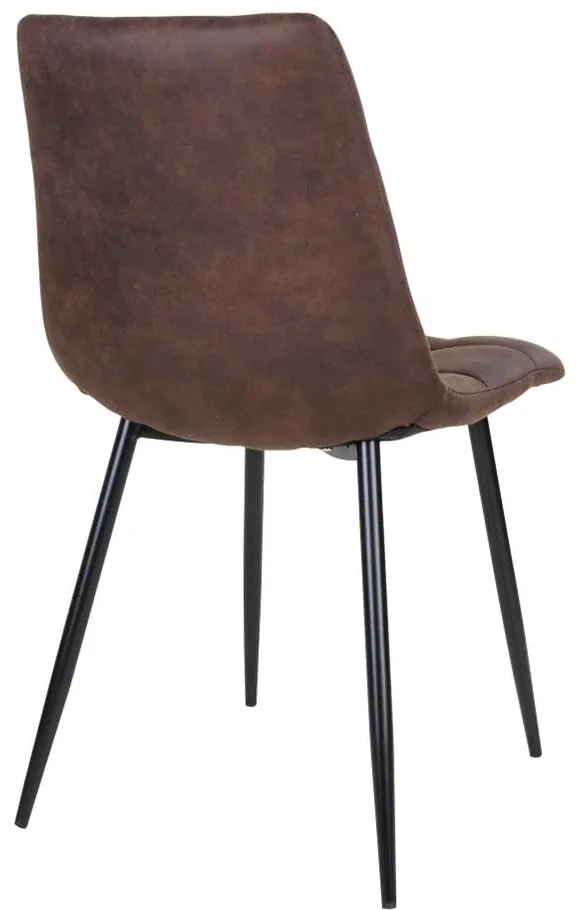 Set 2 scaune dining House Nordic Middelfart, maro închis