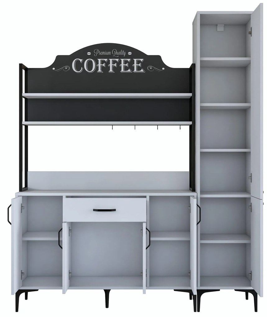 Set dulapuri bucătărie Jenaretta 49 (alb + negru). 1107098