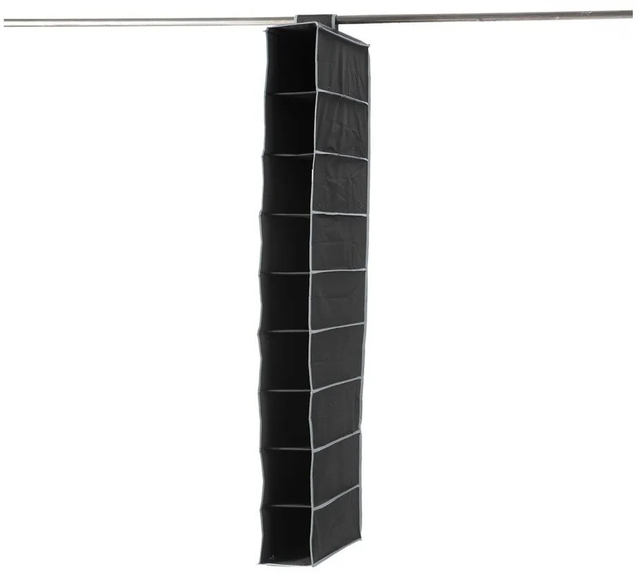 Organizator compartimentat suspendat Compactor Garment So Black 9 Rack