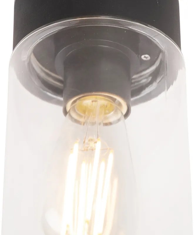 Plafoniera moderna neagra 22.6 cm IP44 - Jarra