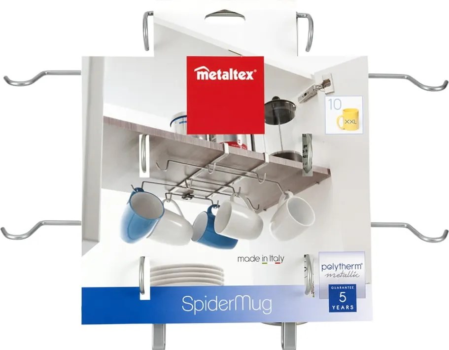 Suport de agățat pentru căni Metaltex Spider Mug