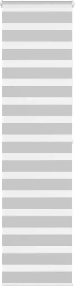 vidaXL Jaluzea tip zebra gri deschis lățime țesătură 60,9 cm poliester