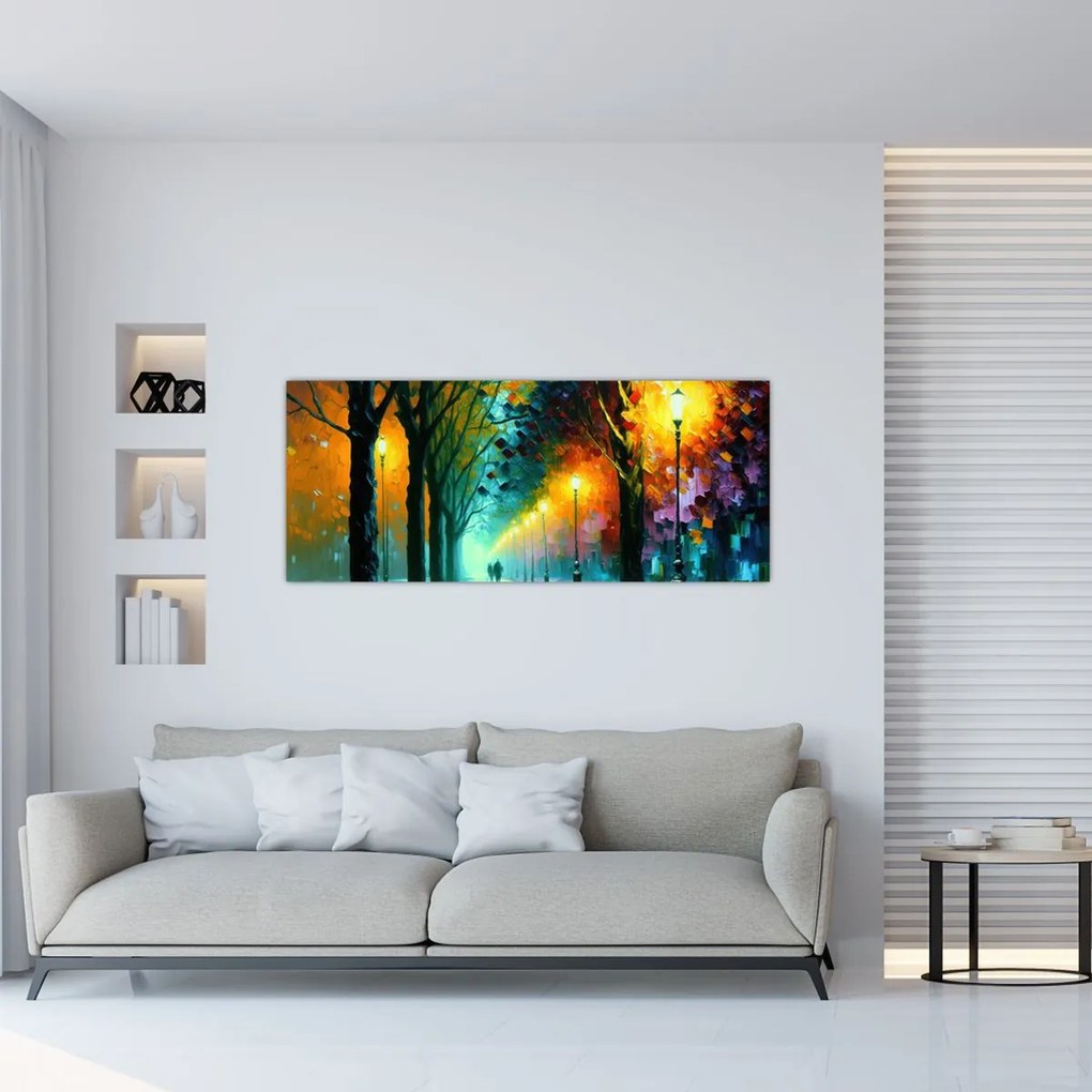 Tablou - Plimbare de noapte (120x50 cm)