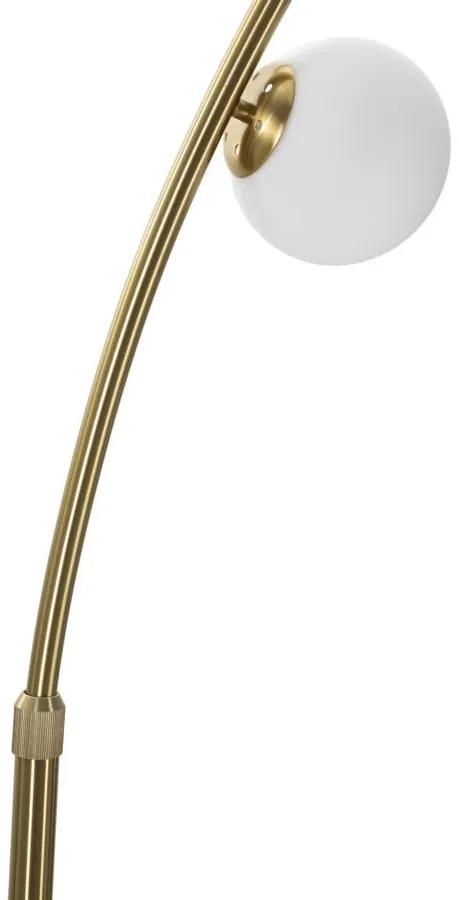 Lampadar auriu din metal si sticla, 130 x 45 x 246 cm, soclu E14, max 40W, Glamy Mauro Ferreti