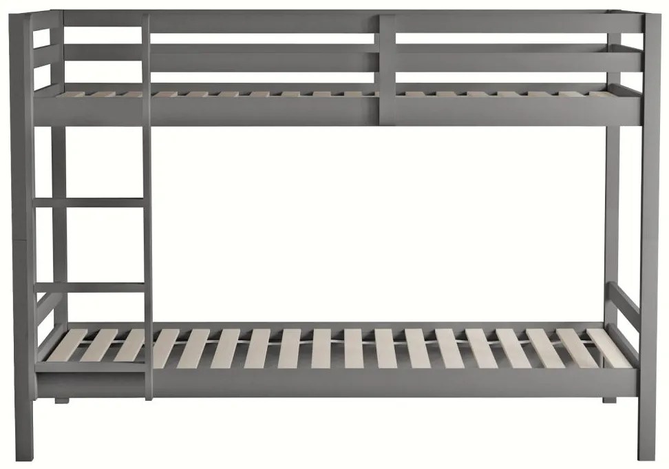 Pat etajat pentru copii 90 cm Invocato (gri) (cu somieră). 1116362