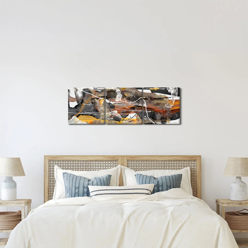 Tablou - Abstract (cu ceas) (90x30 cm)