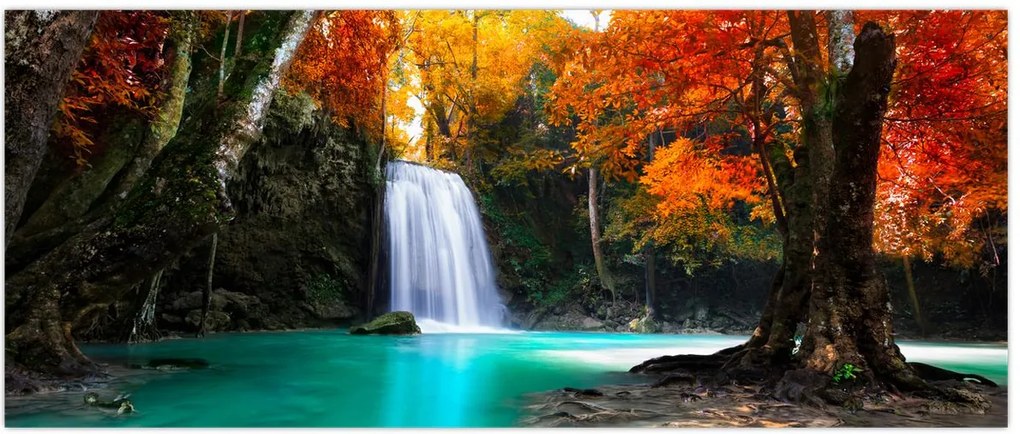 Tablou - Laguna de Smarald (120x50 cm)
