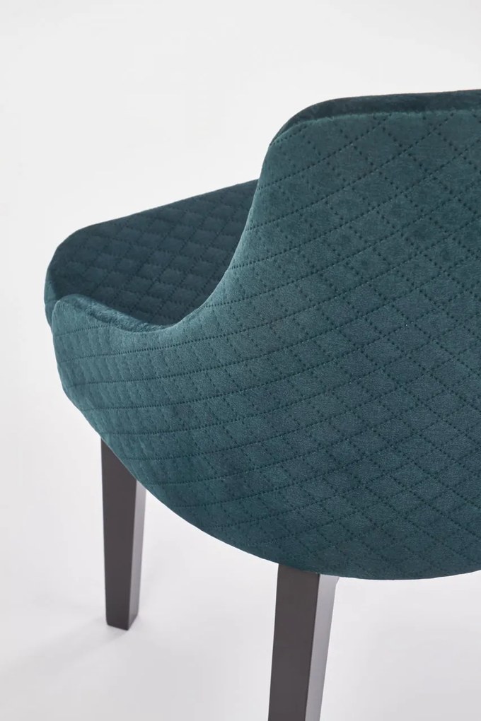 Scaun Toledo 3 velvet verde inchis/Karo4/Monolith 37