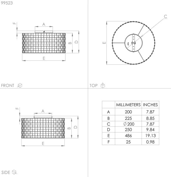 Plafonieră MARASALES 1xE27/40W/230V Eglo 99523