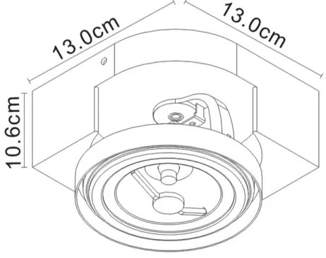 Lucide 22960/10/31 - Spot LED VERSUM AR111 LED/10W/230V alb