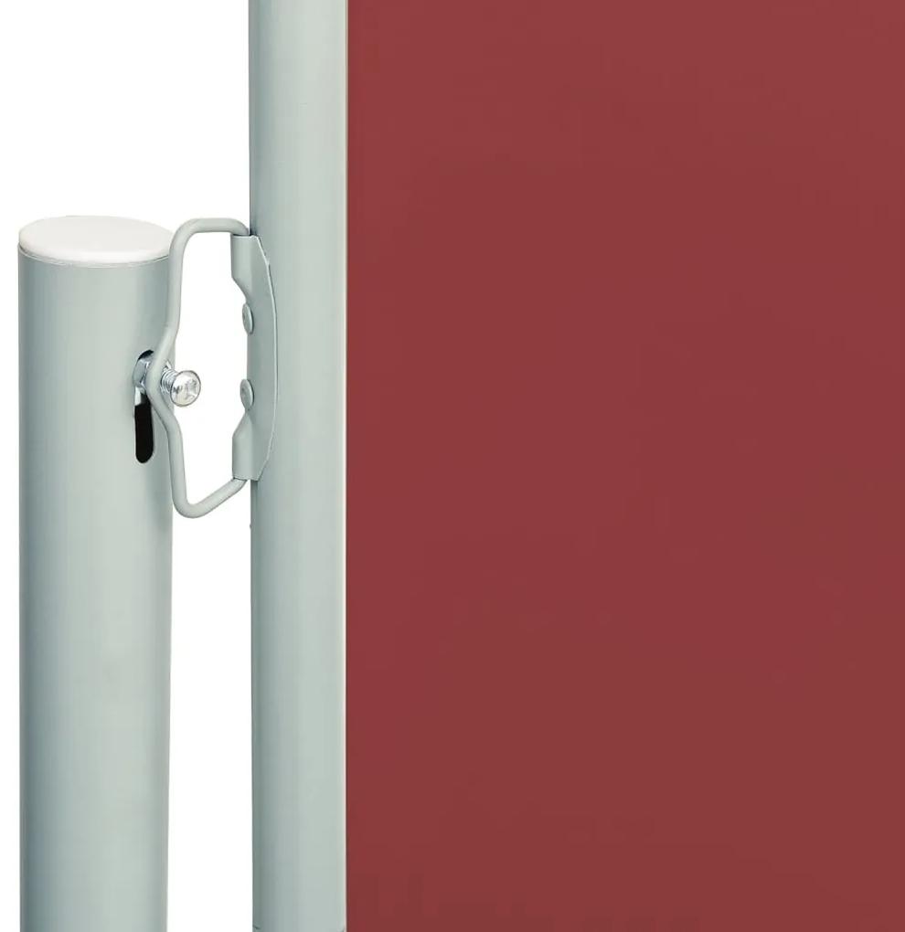 Copertina laterala retractabila de terasa, rosu, 180x600 cm Rosu, 180 x 600 cm