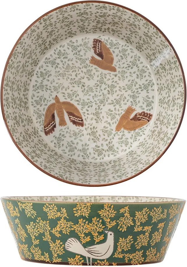 Bol verde din ceramică ø 28 cm Hezha – Bloomingville