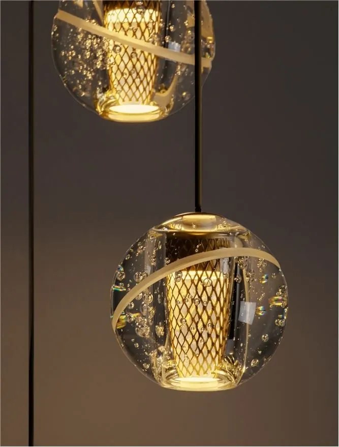 Lustra cu 5 pendule LED design modern LICIO