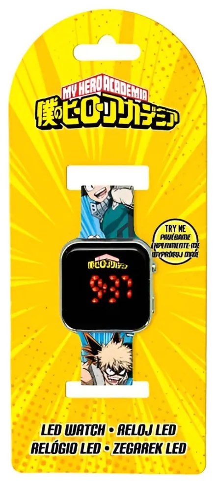 Academia de supereroi Fight ceas cu LED digital
