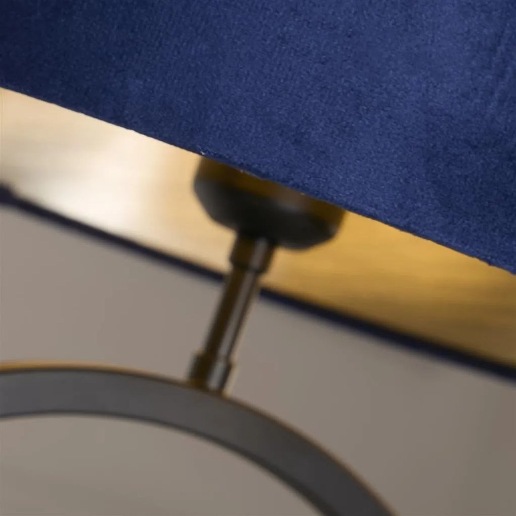 Veioza/Lampa de masa decorativa Elegant negru/navy