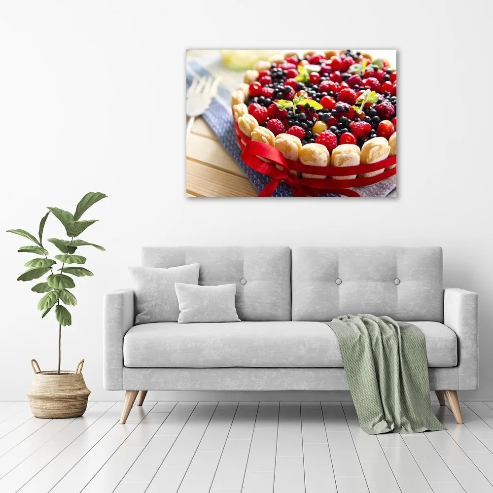 Imprimare tablou canvas Tort de fructe de pădure
