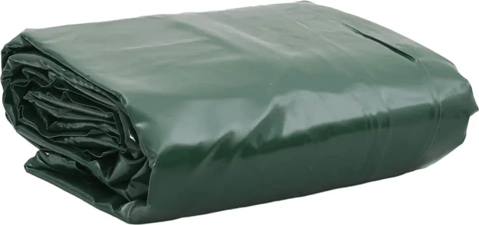 vidaXL Prelată, verde, 4x8 m, 650 g/m²
