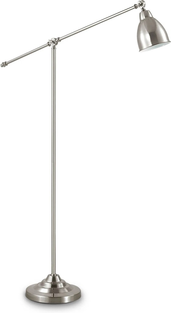 Lampadar Ideal Lux Newton Pt1 Nickel E27, Nichel, 015286, Italia