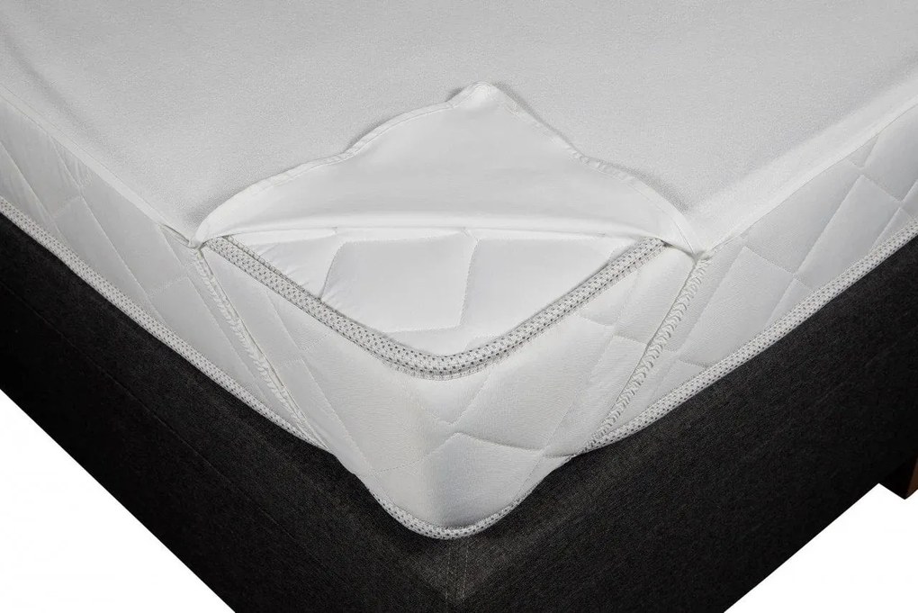 Protectie Saltea Impermeabila, Microfibra, 120x200 cm, Alb, 05619