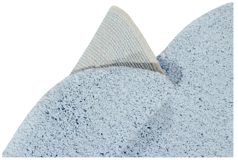 Covor pentru copii albastru deschis lavabil/țesut manual din bumbac 110x170 cm Puffy Dream – Lorena Canals