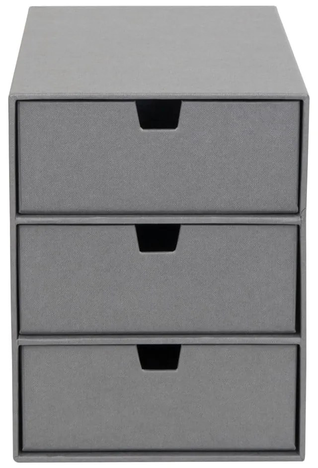 Cutie cu 3 sertare Bigso Box of Sweden Ingrid, gri