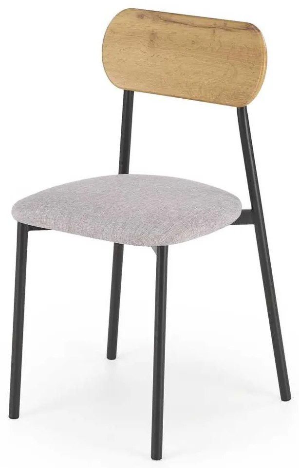Set masă și scaune Kingston 2+1, lemn natural / gri