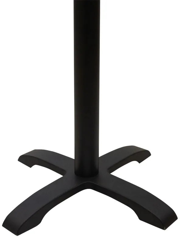 Stalp picior suport blat masa Poise inaltime medie fonta negru patru picioare 62x62x94 cm