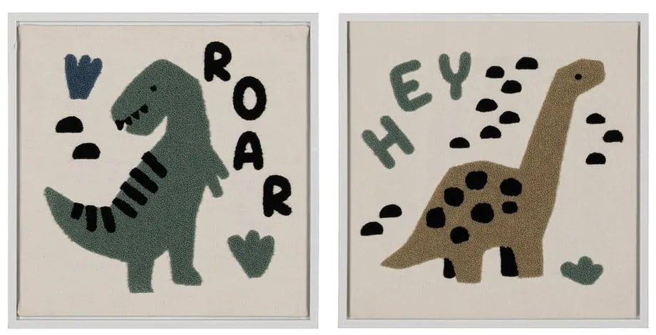 Tablouri pentru copii 2 buc. 30x30 cm Relief – Ixia