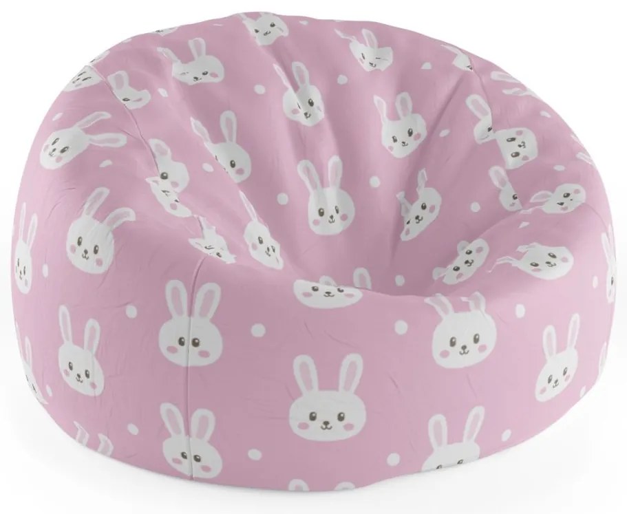 Sac de șezut Cocoon iepurași, roz