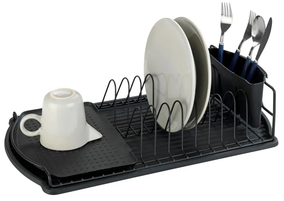 Suport pentru scurs vase Wenko Drip Basic, negru