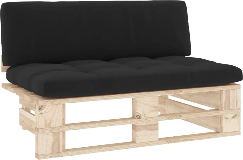 vidaXL Canapea de mijloc de grădină din paleți, lemn de pin tratat