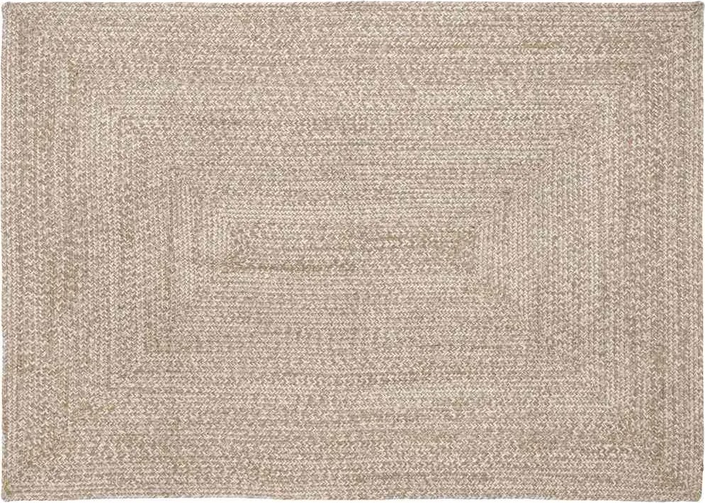 vidaXL Covoare de zonă Dreptunghiular Natural și Alb 120 x 170 cm Iută