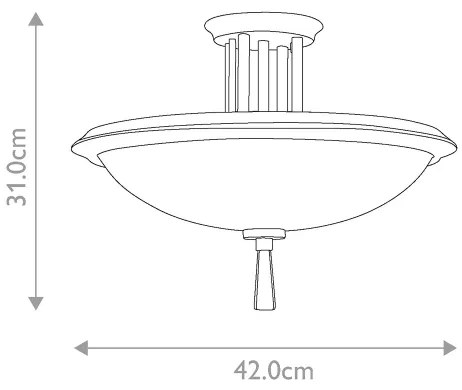Lustră aplicată Kichler KL-DREYFUS-SFOZ DREYFUS 3xE27/60W/230V bronz