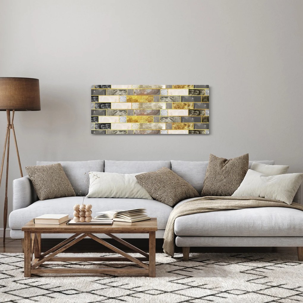 Tablou - Decor cu texturi (120x50 cm)