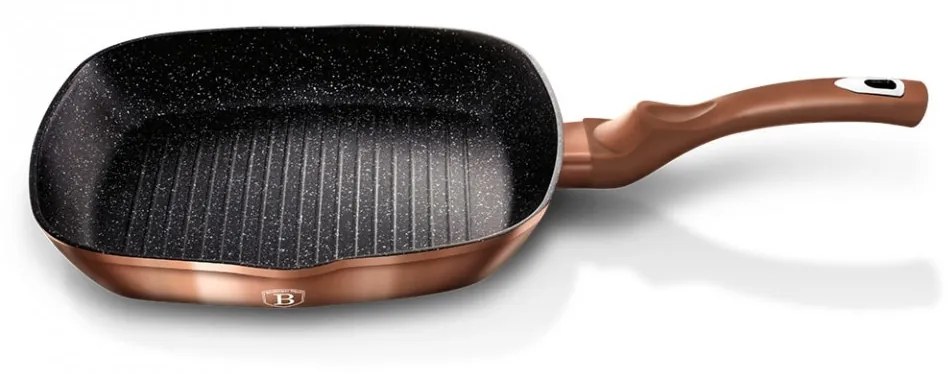 Tigaie Grill 28 cm Rose Gold (Cupru) Metalic Line Berlinger Haus BH 1521N