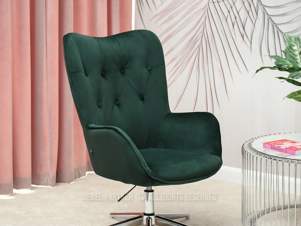 Fotoliu Truni (verde + crom). Promo -8%. 1110428