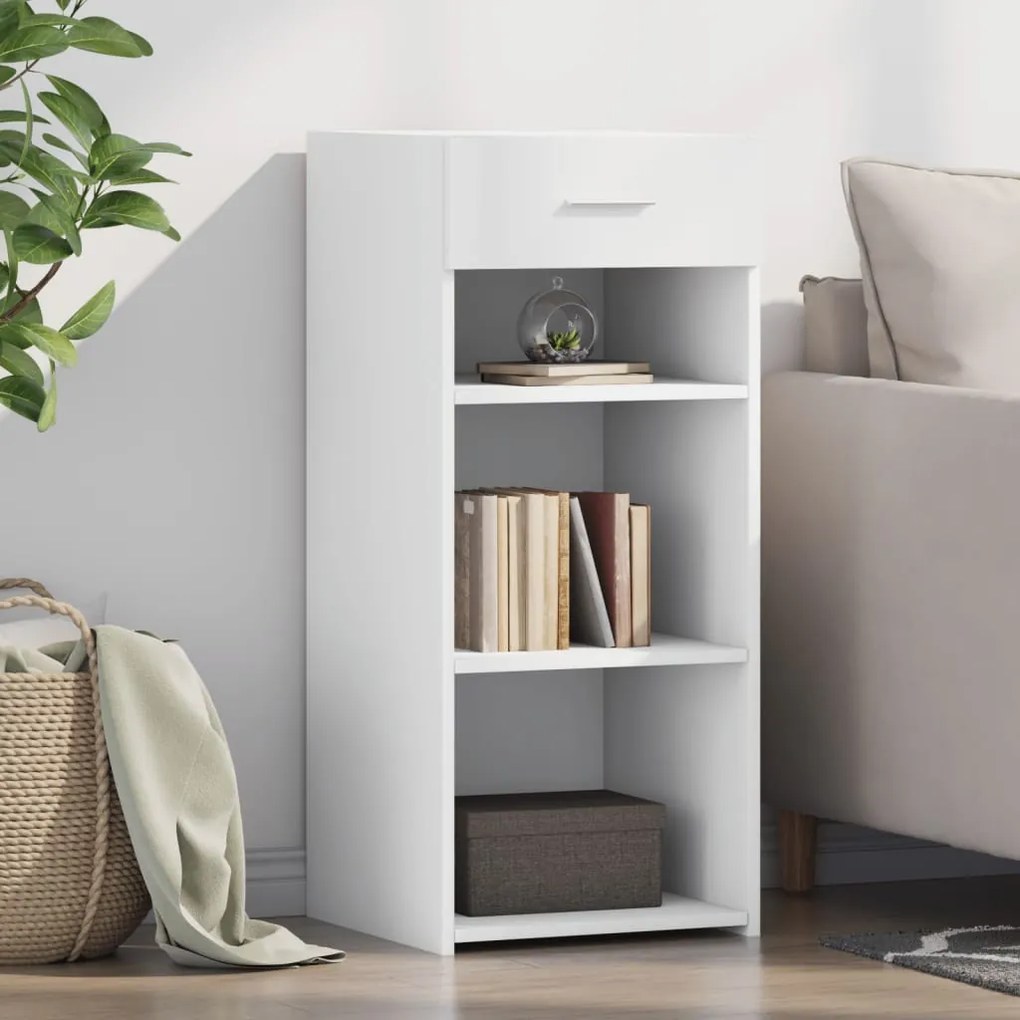 vidaXL Dulap, alb, 40x42,5x93 cm, lemn prelucrat