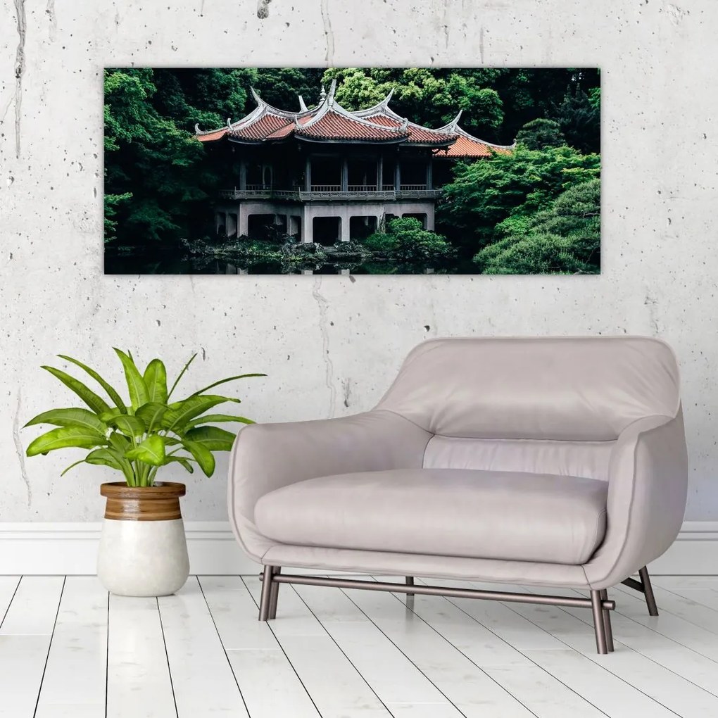 Tablou cu grădina japoneză națională (120x50 cm)